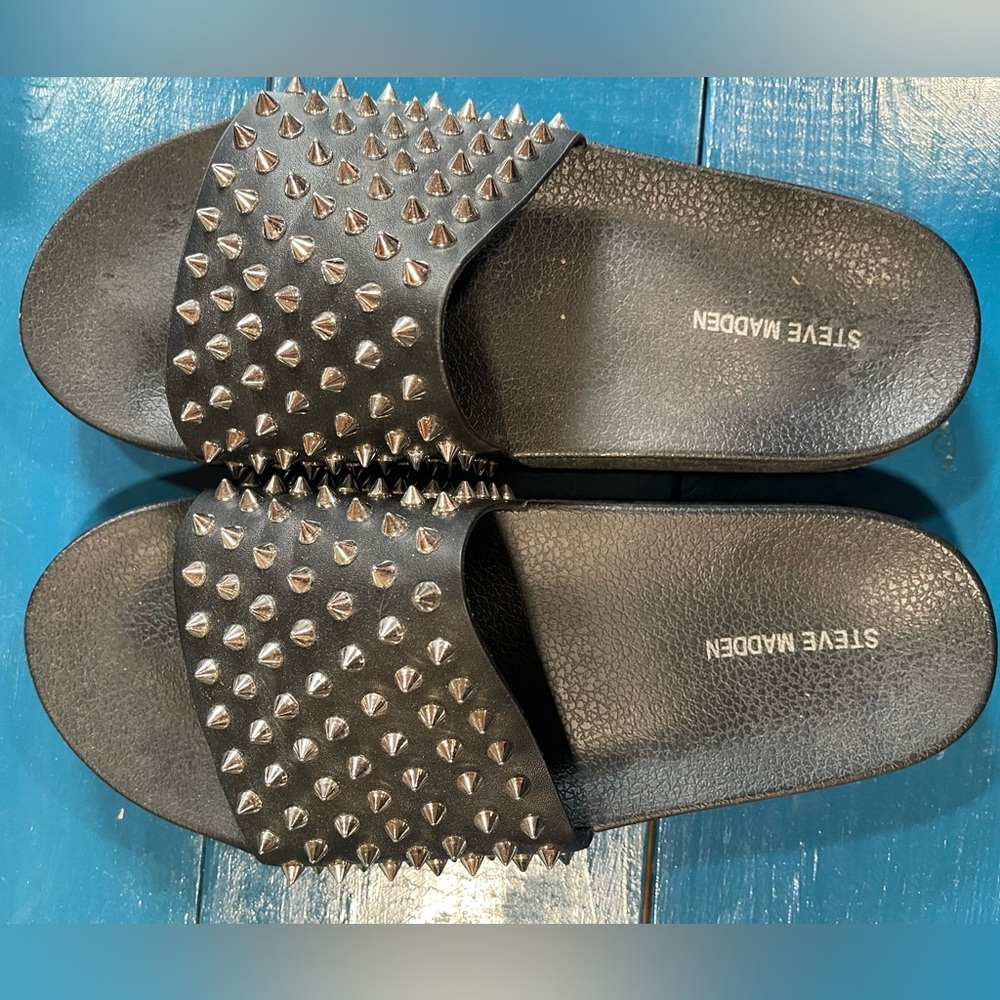 Steve Madden Studded Slides